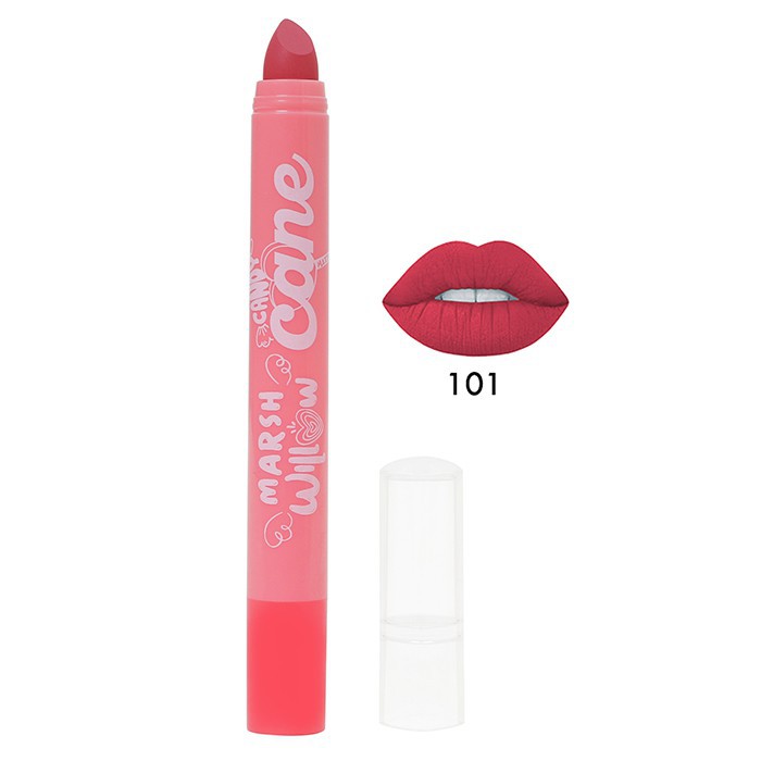 Marshwillow Candy Cane Matte Lip Crayon Red Version &amp; Nude Version by Natasha Wilona