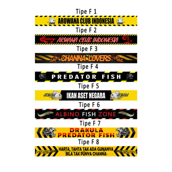 stiker aquarium stiker ikan ganas stiker predator stiker chana stiker koi stiker toman