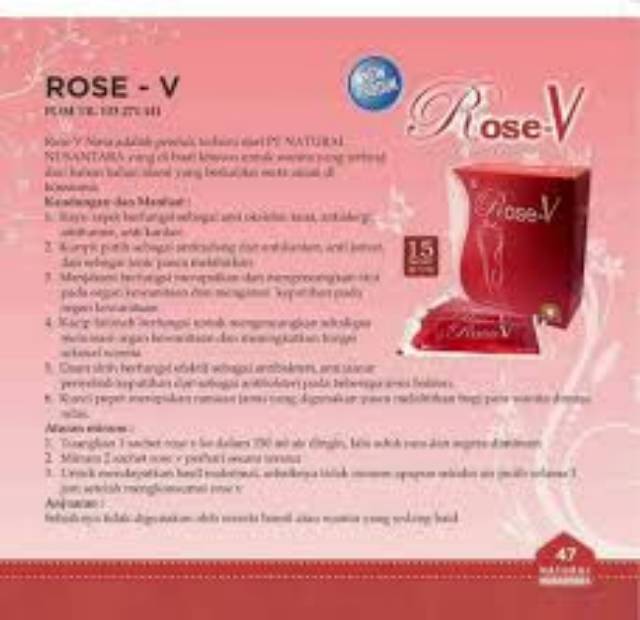 ROSE V ORIGINAL NASA, MINUMAN MENYEMBUHKAN KEPUTIHAN, PENCEGAH KANKER SERVIKS, PEMBERSIH VAGINA