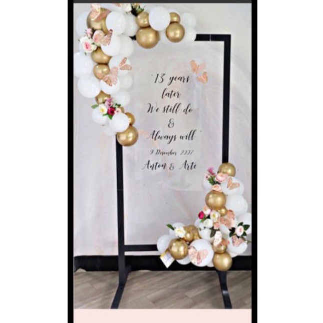 standing welcome sign dekorasi pelaminan.