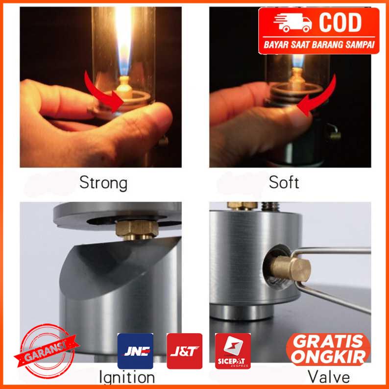 Lampu Gas Lantera Camping Candlelight Windproof Lamp