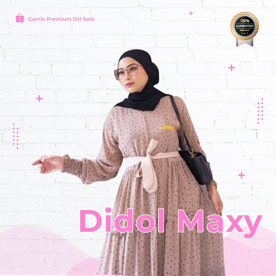 Didol Maxy Gamis Wanita Kekinian Dress Muslim Premium Ori by Spassy