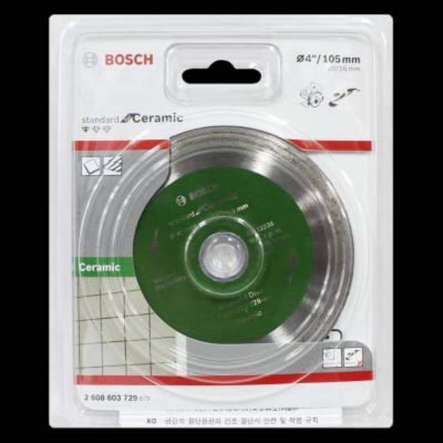 Bosch Mata Gerinda Potong Keramik 4 Inch Standard - Basah