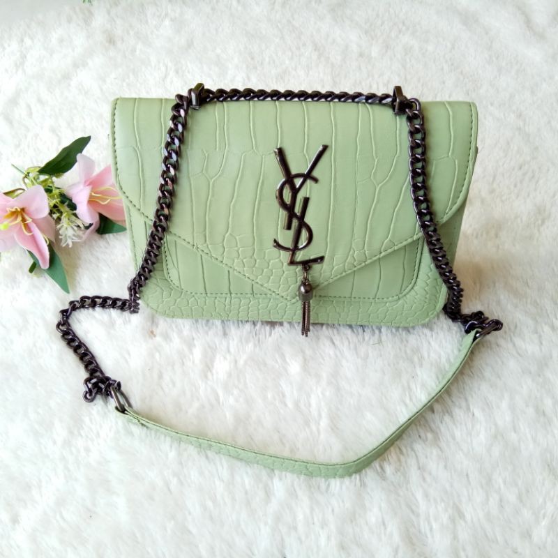 Sling Bag Croco Yuriko Premium