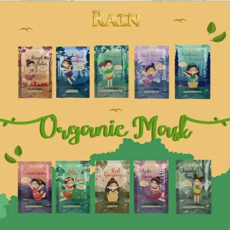[DISTRI RESMI] OPEN RESELLER RAIN SETIA WIJAYA MASKER ORGANIK 15GR