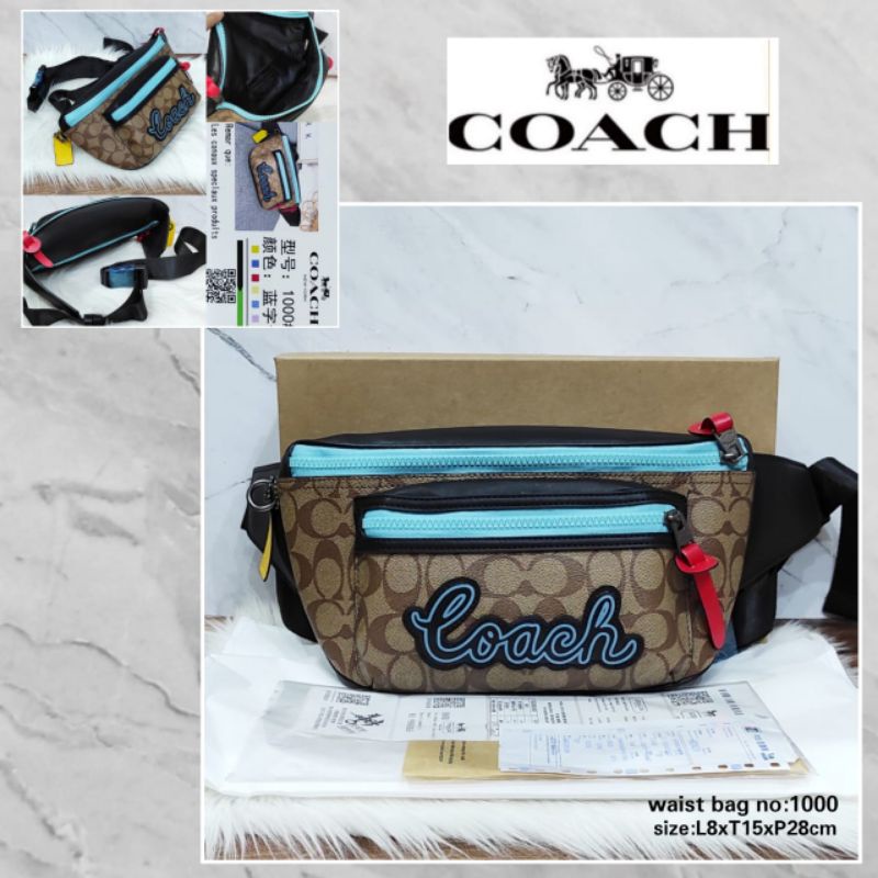 Coa*ch WaistBag Tas kurir pria Tas pinggang pria