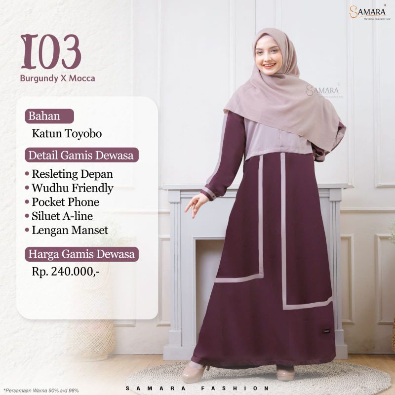 Sarimbit Gamis Couple Terbaru burgundy Ori