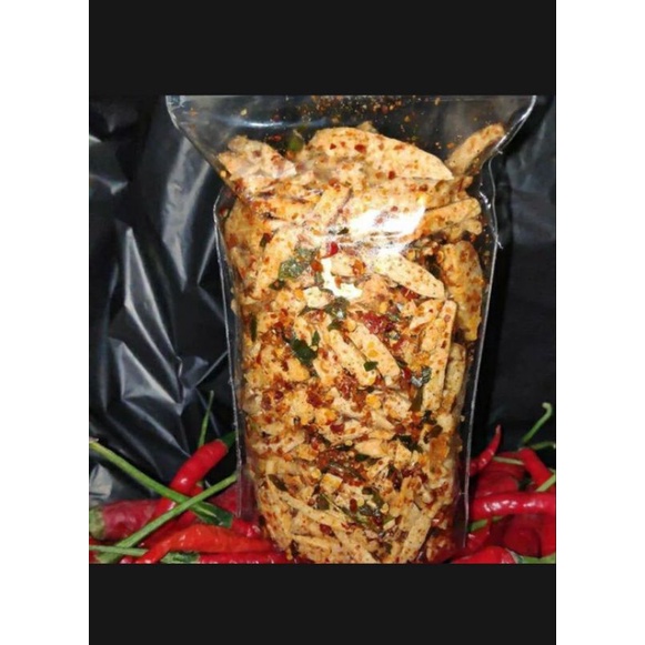 

BASRENG RENYAH BUMBU PEDAS DAUN JERUK KEMASAN 500GRAM MAKANAN RINGAN