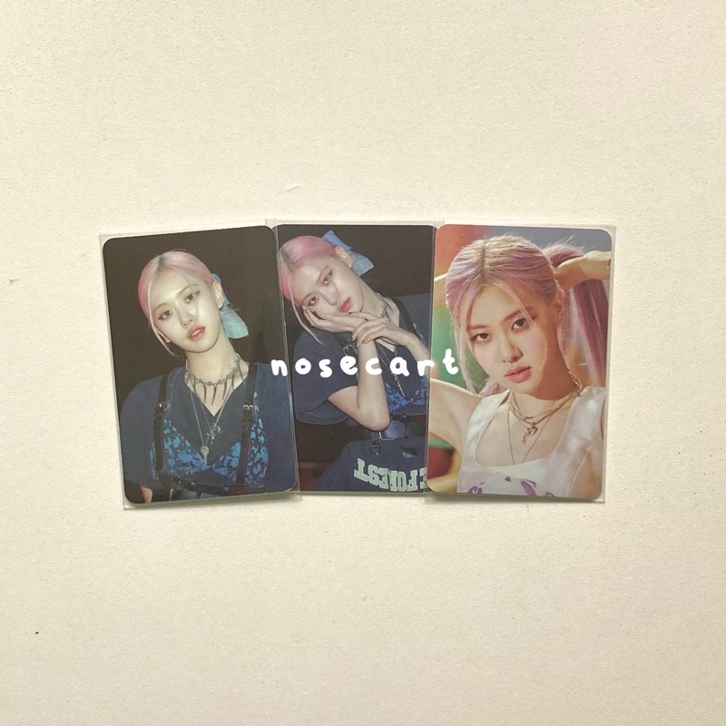 rosé rose blackpink bp official photocard pc poca the album photobook pb ice cream ic lovesick girl 