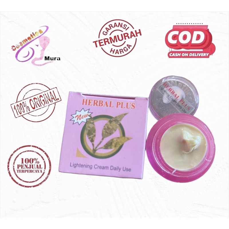 [ bpom ] herbal plus daily use cream 15 gr - cream wajah herbal plus daily use cream