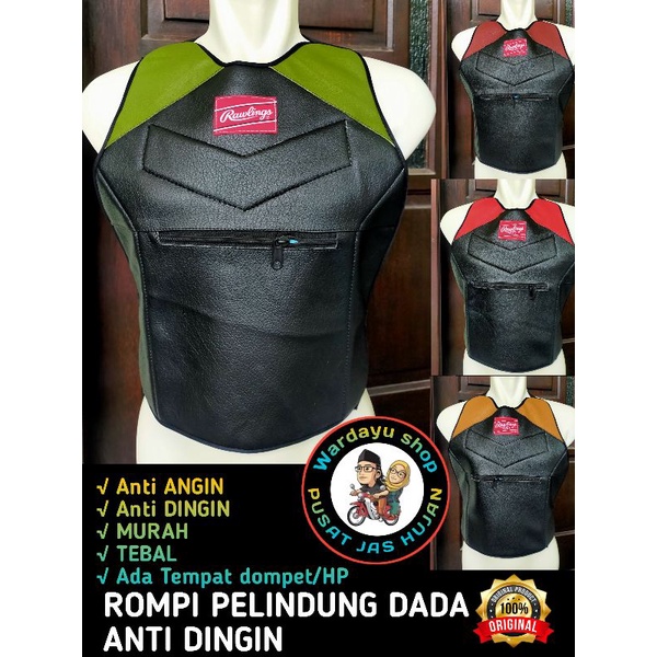 Pelindung Dada Motor Anti Angin logo Topgear / Jaket Rompi body protector pelindung Dingin Pengendara Motor Tebal