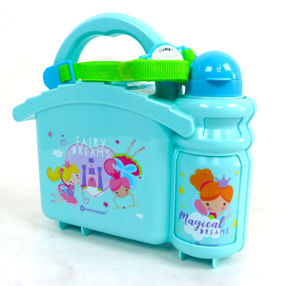 Tempat minum dan kotak makan school box set Karakter edisi anak