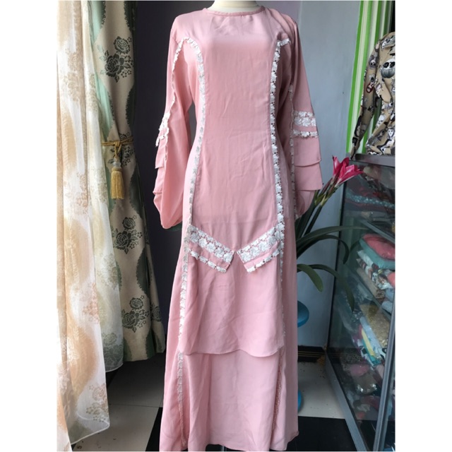 Gamis Pink Renda