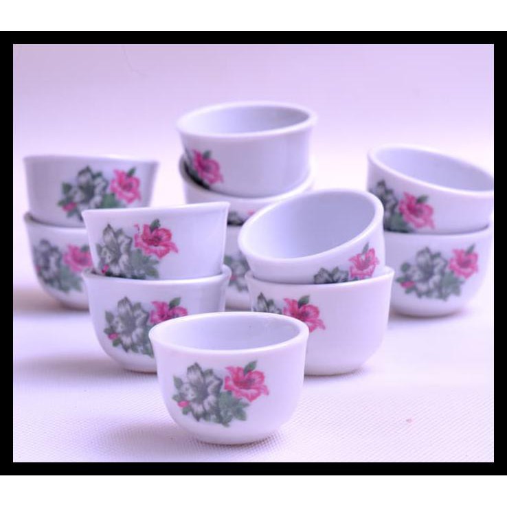 Cetakan Kue Mangkuk / Kue Talam Keramik ( 12 Buah)