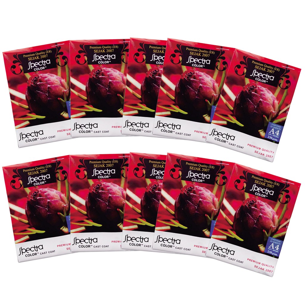 

Spectra Cast Coated Inkjet Paper Glossy A4 230 gsm - 10 pack
