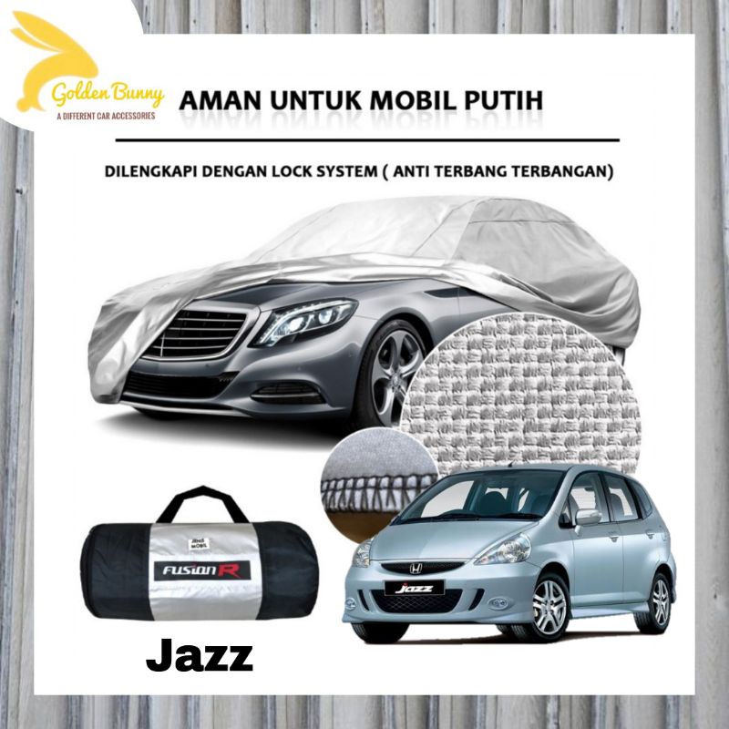 Cover Mobil Putih Jazz / Sarung Mobil Putih Jazz / Body Cover Mobil Jazz