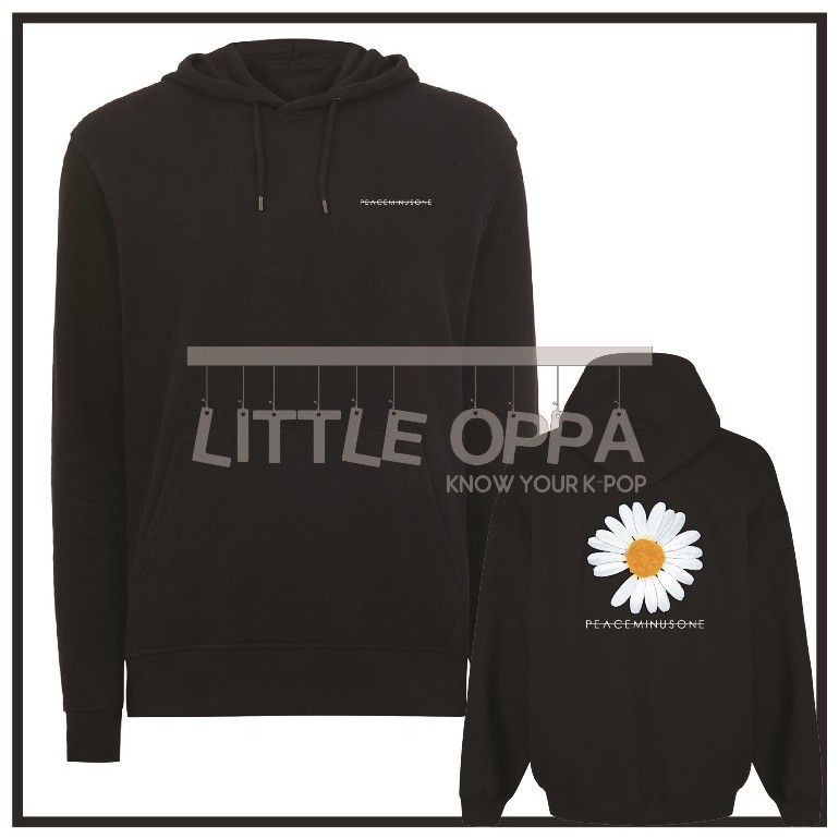 HOODIE JACKET BIGBANG G-DRAGON PEACEMINUSONE PARANOISE BIG FLOWER LOGO