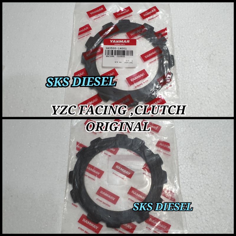 YZC Clutch Facing Kampas Rem Kain Klos Kopling Handtraktor Yanmar TF85 TF105 ORIGINAL