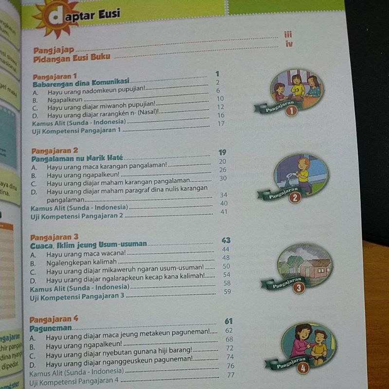 ORI buku teks warangka bahasa Sunda Dwi bahasa k13 kelas 3 penerbit pustaka andromedia