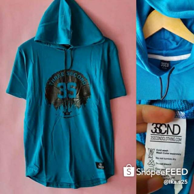 Kaos hoodie 3second