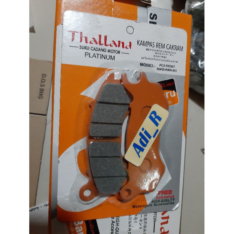 BRAKE PAD PCX KAMPAS CAKRAM PCX CBU PCX BUILT UP DISC PAD PCX LAMA CBU