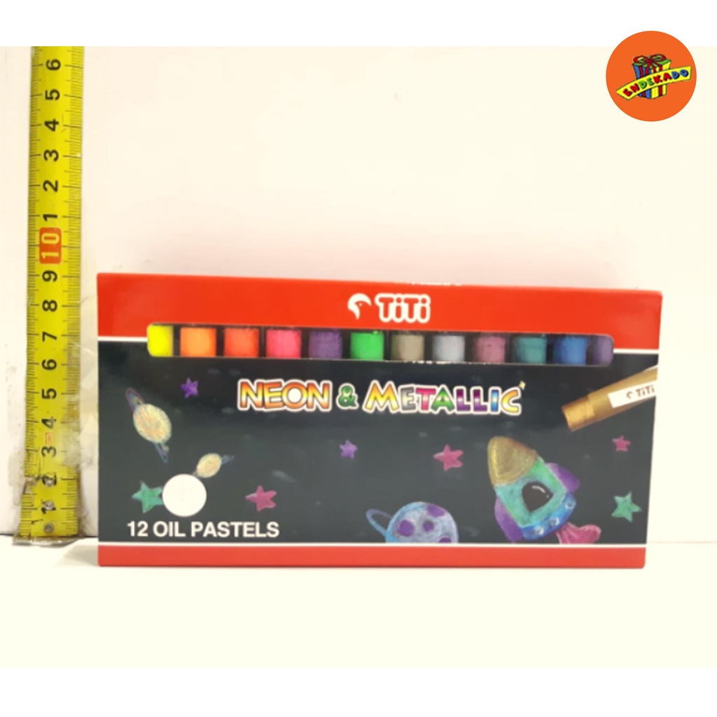 TITI OIL PASTEL KRAYON 12PC METALLIC - Oil Pastel Anak