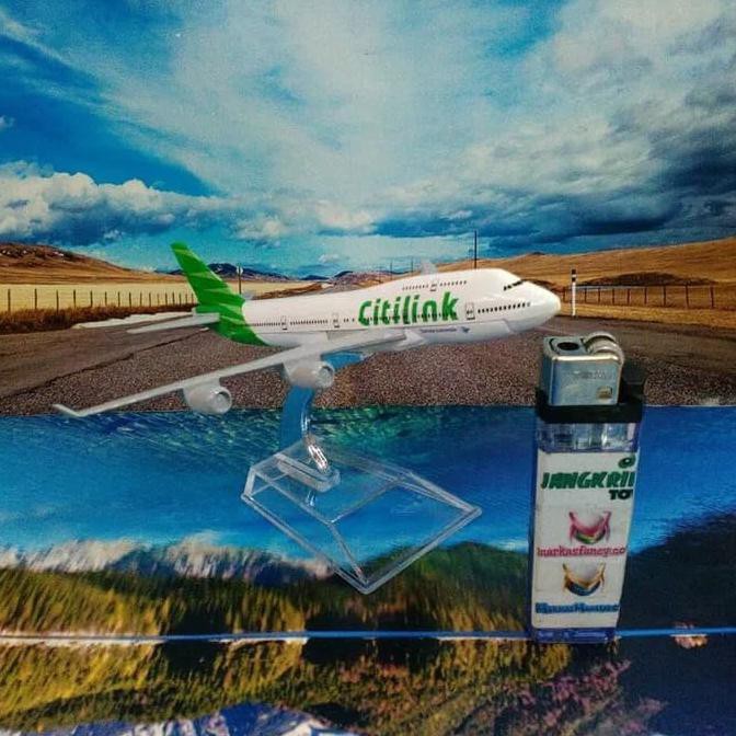 Miniatur Diecast Pesawat Terbang Citilink Besi - Termurah 