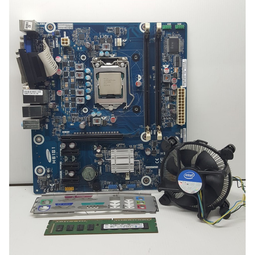 Mainboard LGA 1155 H61 OEM dengan I5 3470 dan RAM PC DDR3 2GB