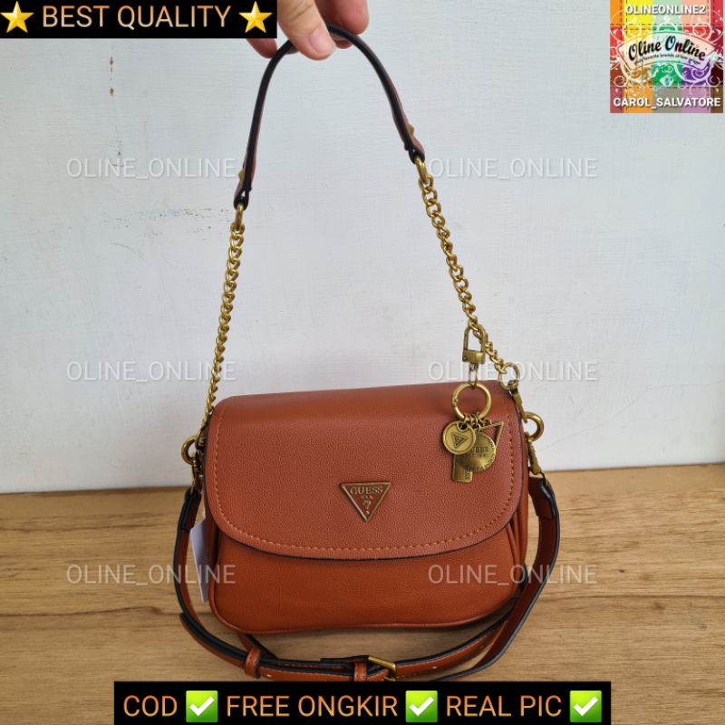 (WODB) Tas destiny flap digital sling bag shoulder bag jinjing three compartment roomy logo segitiga tali panjang shoulder baggb