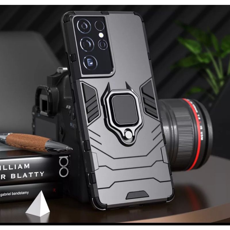 MANDIRI CASE SAMSUNG S22 S22 PLUS S22 ULTRA HARDCASE IRON ARMOR I RING CASING SHOCKPROOF CASE TRANSF