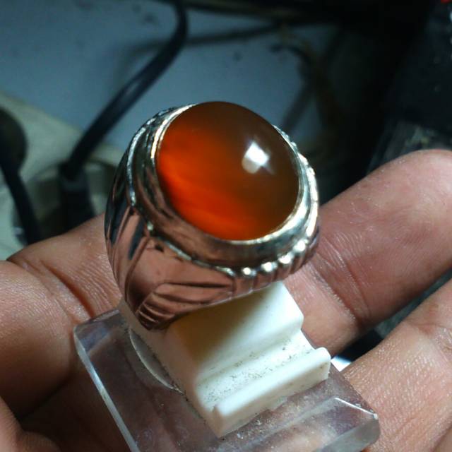 Cincin batu akik Anggur solar kecoa natural asli batu alami bukan sintetis bukan bacan garut