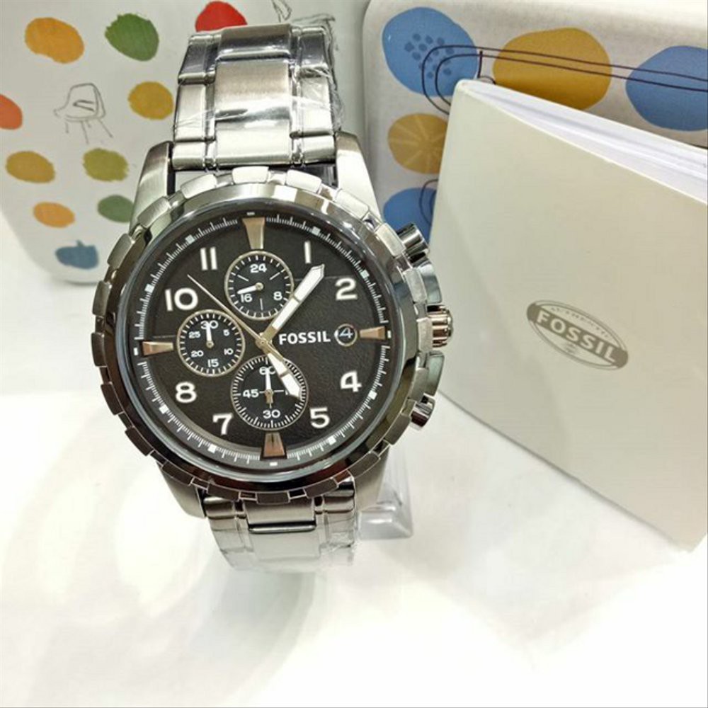 Ready FOSSIL FS4721 SILVER BLACK Terbatas