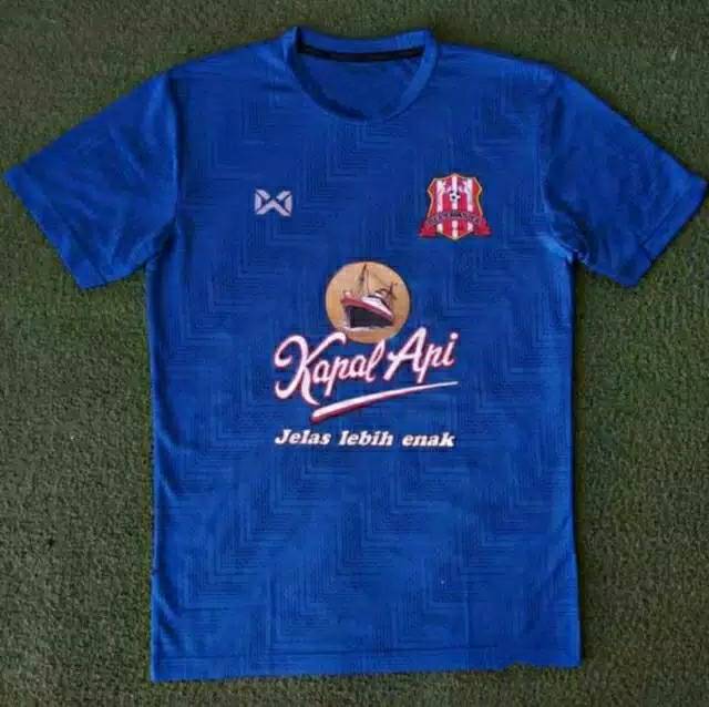 Jersey DELTRAS FC Sidoarjo GK Liga 3 Kiper 2019 Biru PRINTING Retro Remake Lokal