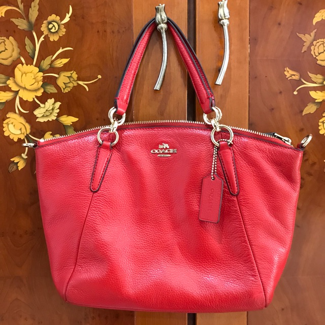 COACH small Kelsey True Red ORIGINAL PRELOVED