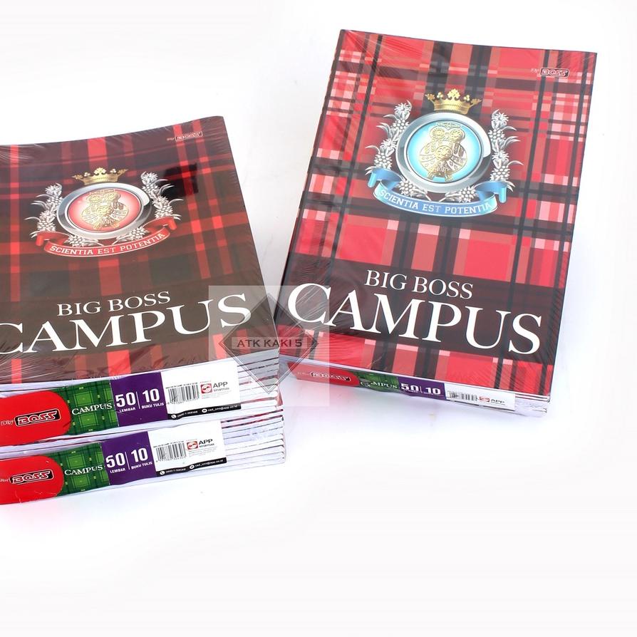 

New - BIG BOSS EXERCISE BOOK/BUKU TULIS CAMPUS 50 50 SHEETS/BOOK 1 pack