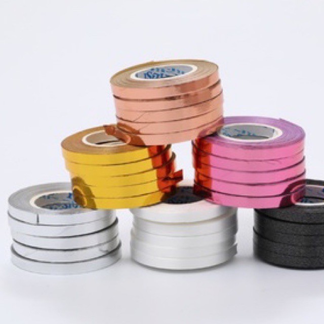 

Pita balon foil gold / silver 1 roll kecil 5meter