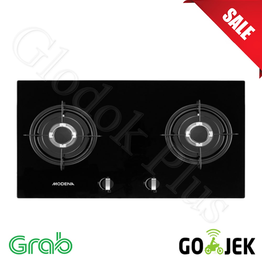 MODENA BH 0725 Liscio Kompor Tanam Built-In Hob Gas 70 cm 2 tungku Burners BH0725