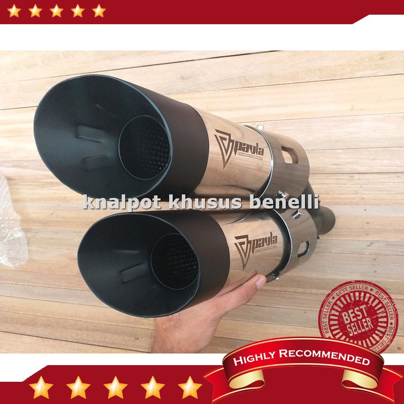 Harga Knalpot Dual Silencer Fullsystem Benelli Evo 200cc