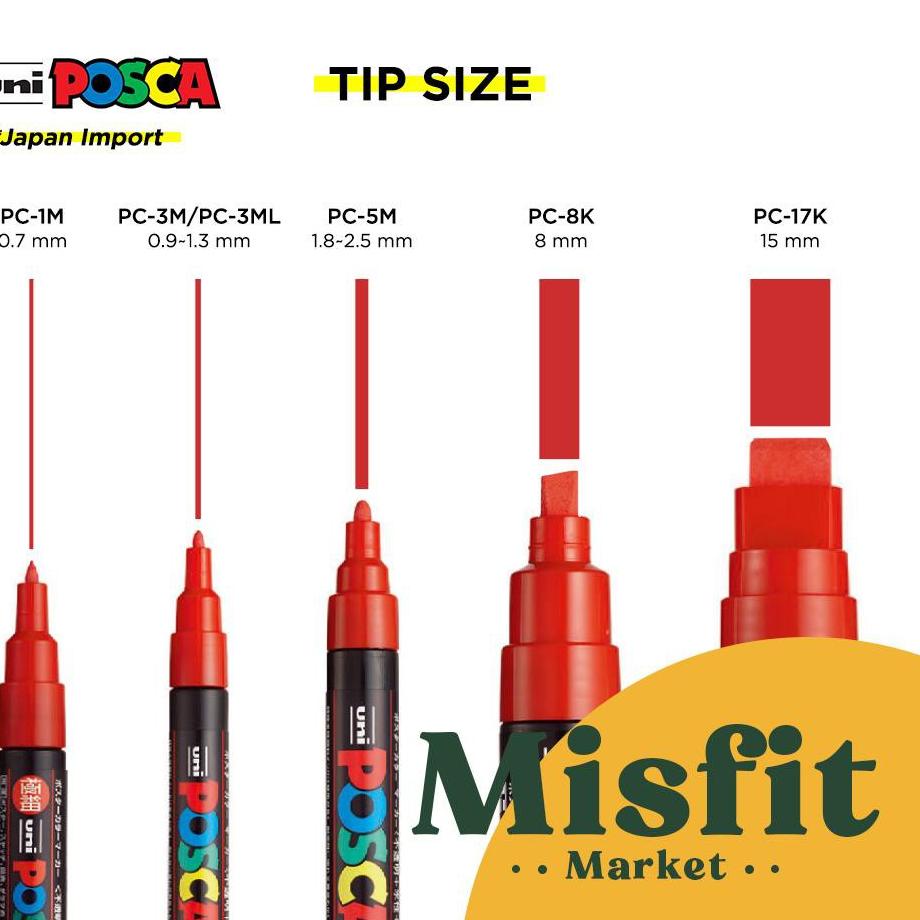 

Lagi Tren.. POSCA PC-17K Extra Broad Tip 15mm Paint Marker