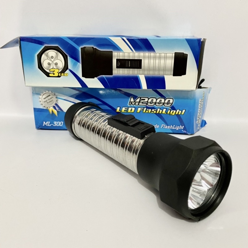 M2000 LED Flashlight Powerful Light Emitting Diode Flashlight ML-300 / Lampu senter Serbaguna