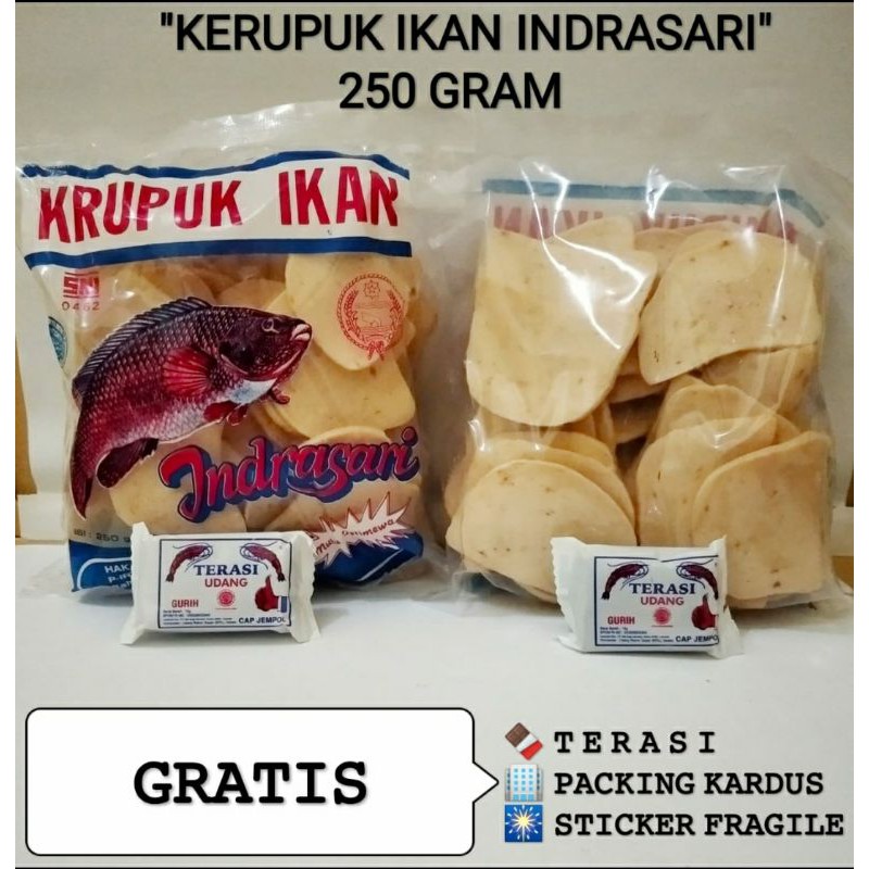 

Kerupuk ikan indrasari 250gram