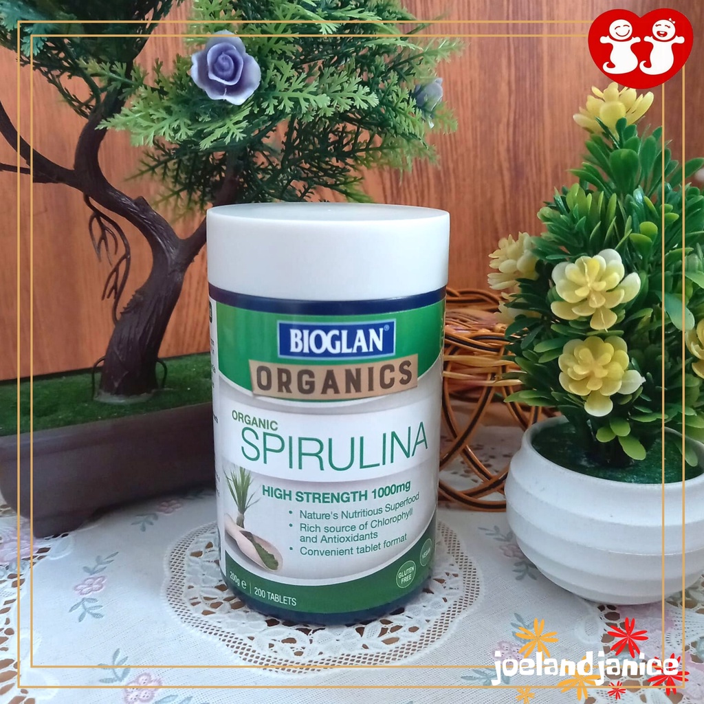 Bioglan Organic Spirulina High Strength 1000mg 200tab