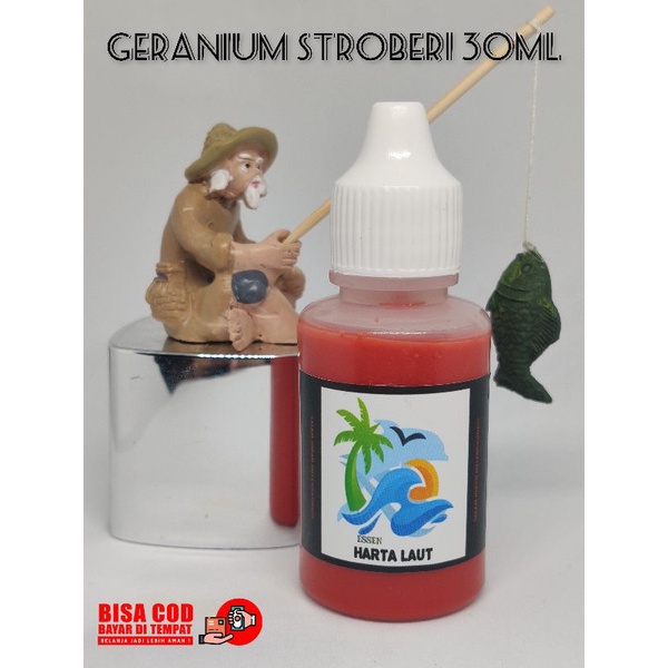 ESSEN GERANIUM STROBERI 30ml (Harta Laut) ESSEN GACOR / ESEN JITU / ESSEN GALAK / ESSEN JUARA / ESSE