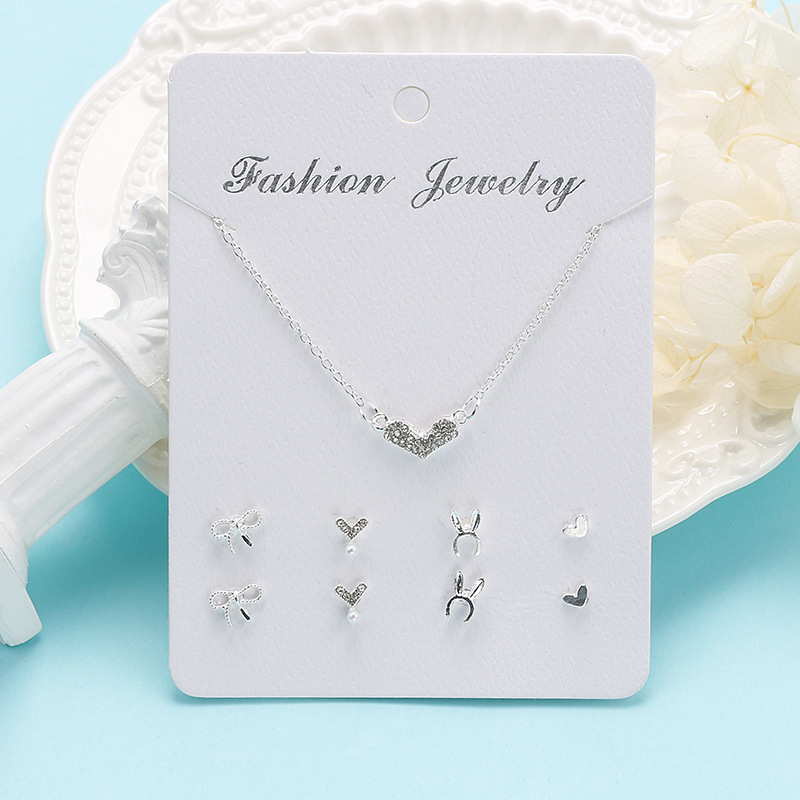 Kalung Anting Set Fashion Wanita Korea Aksesoris Murah