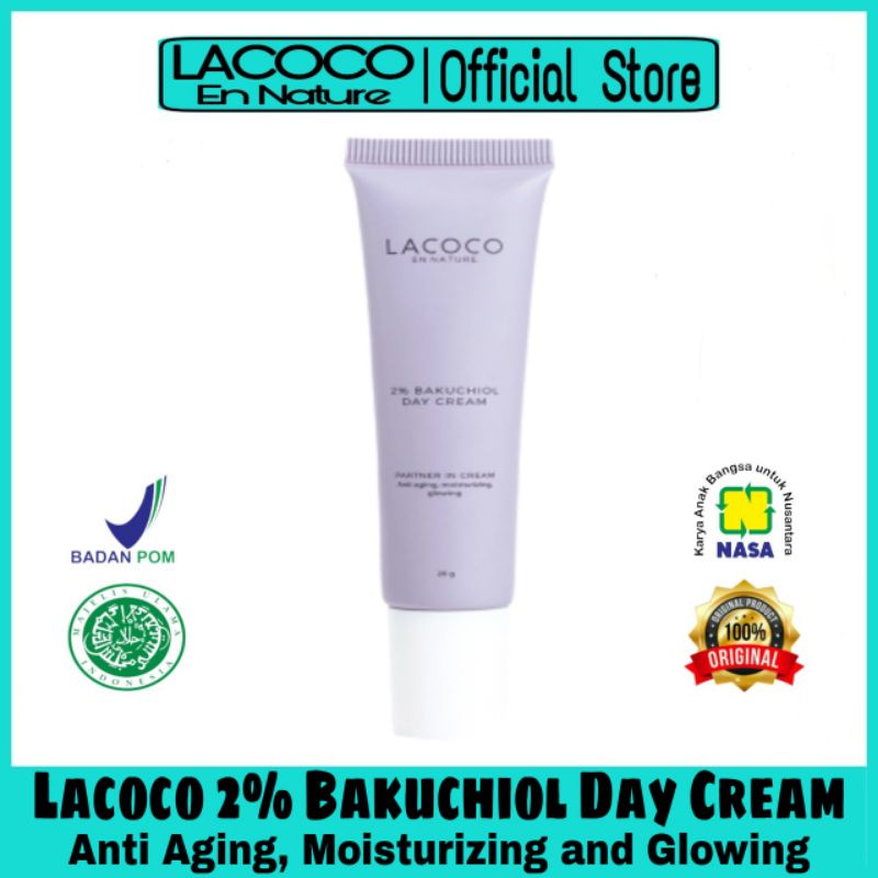 Lacoco 2% Bakuchiol Day Cream 20 ml Anti Aging, Moisturizing and Glowing