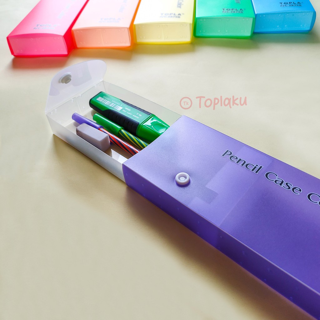 TOPLA Tempat Pensil Besar Anak Laki Laki Perempuan Kotak Pensil Pinsil Pencil Case Large Capacity Sekolah