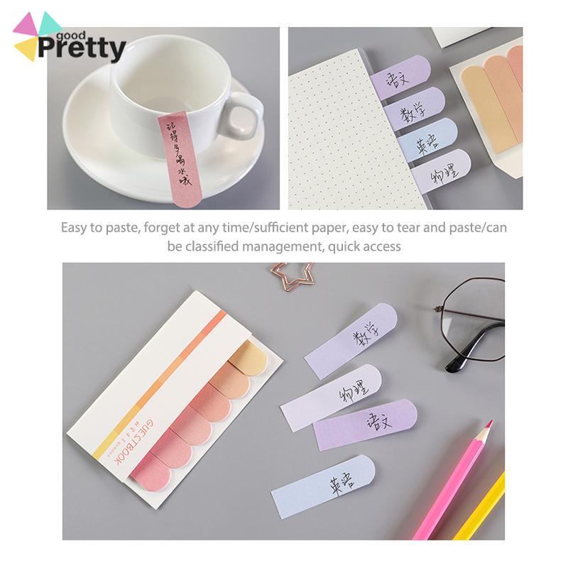 Stiker Post-it Lucu Kreatif Enam Warna post-it Notes Siswa Belajar Gradien Catatan Stiker Indeks - PD