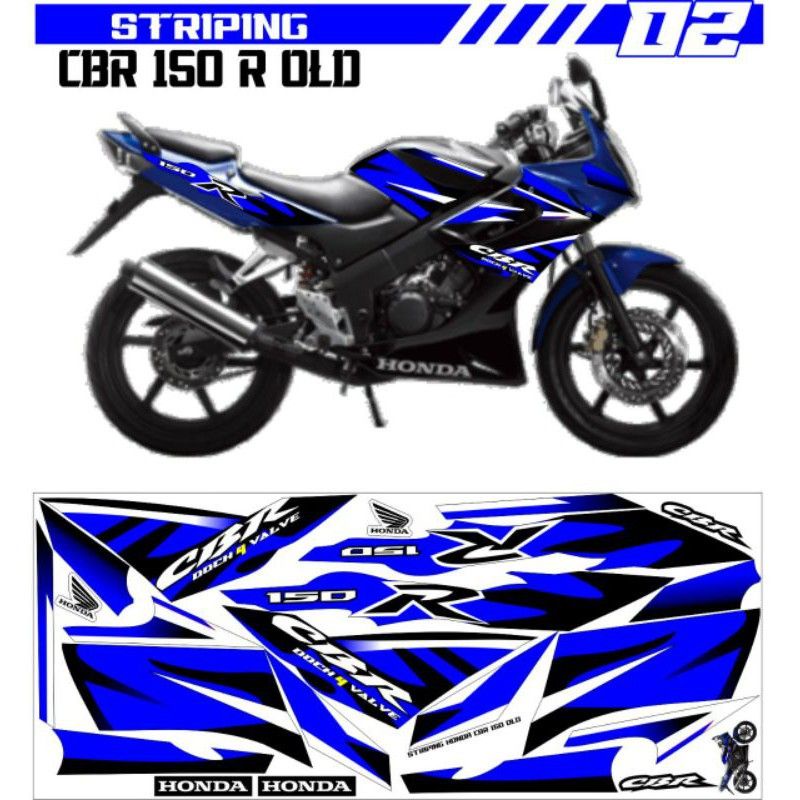 Sticker Striping Honda CBR 150R Thailand CBU lama OLD variasi motif ori