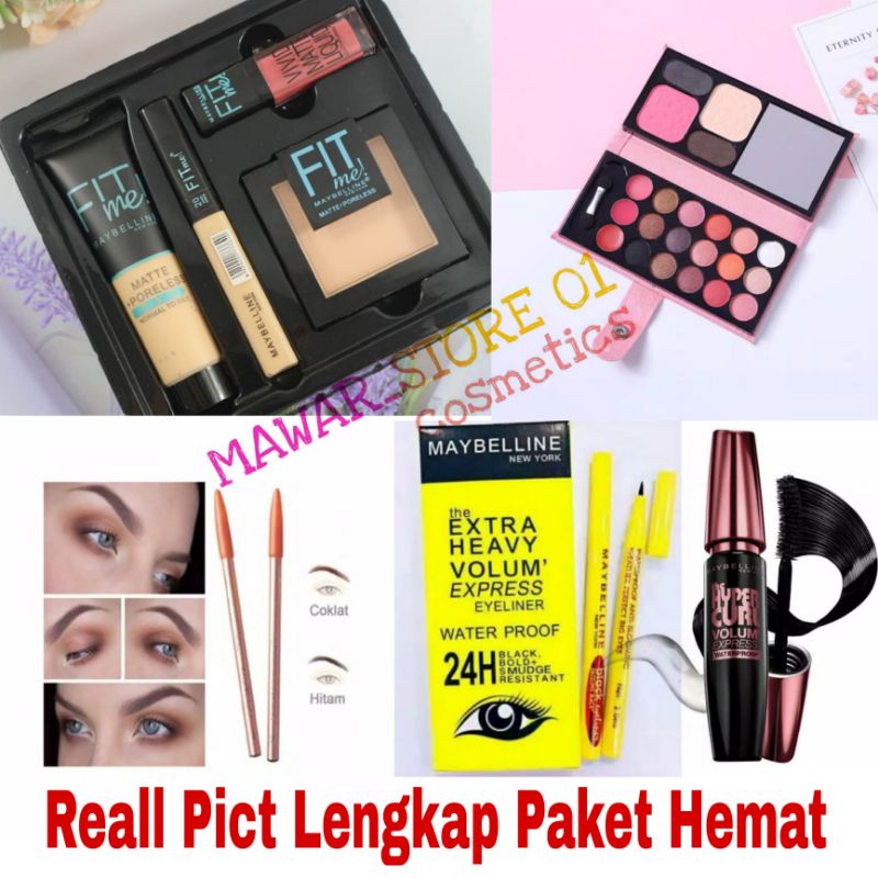 Paket Kosmetik Maybelline Lengkap / Paket Hemat Murah Kosmetik Lengkap Maybelline Fit Me