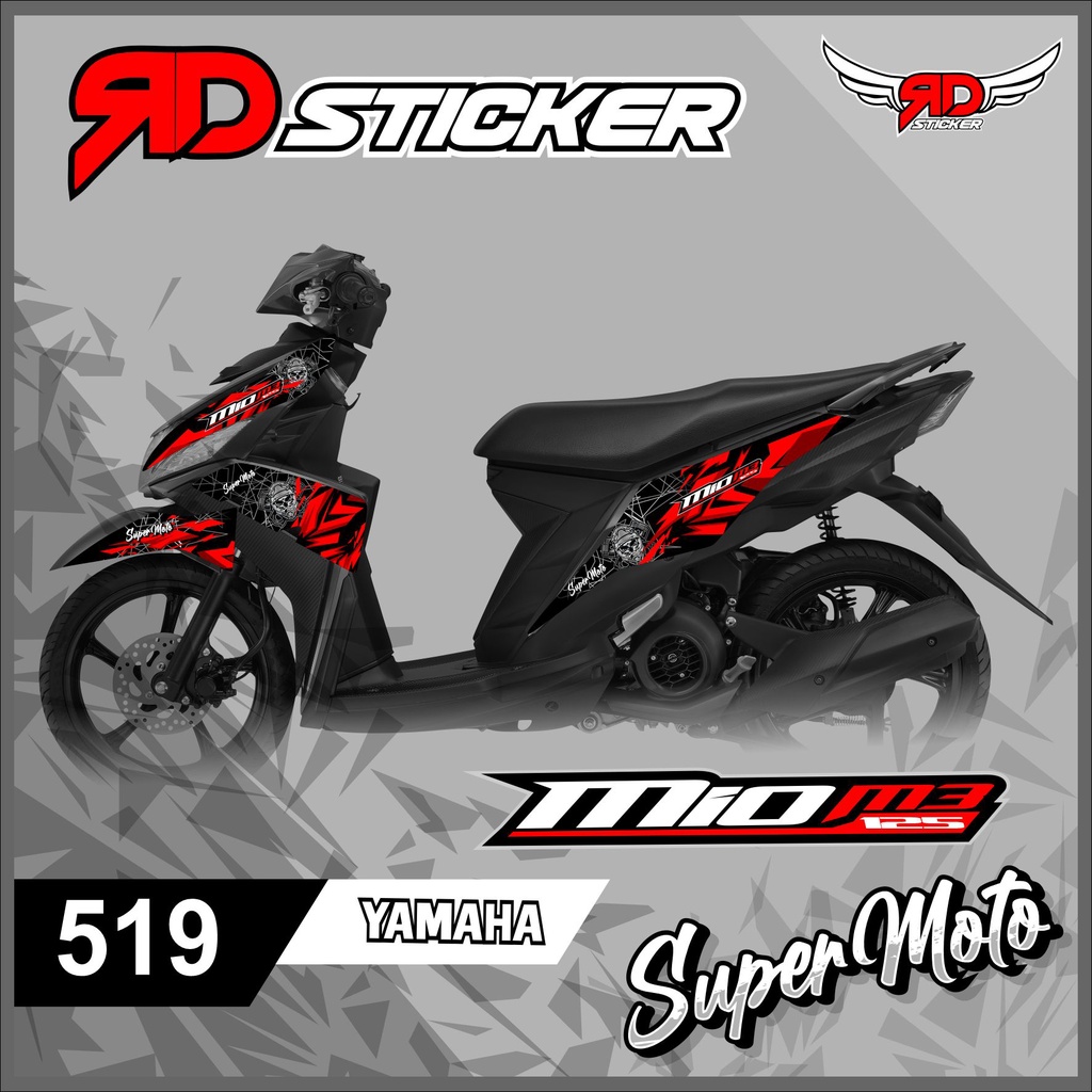 Stiker Modifikasi Motor Mio M3 Gambar Hantu Jual Decal Sticker Fullbody Motor Yamaha Mio M3